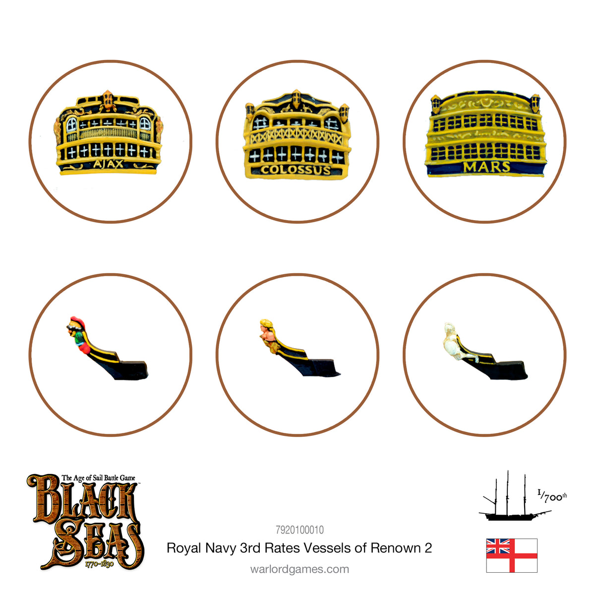Royal Navy 3rd Rates Named ships Pack 2