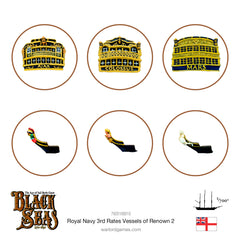 Royal Navy 3rd Rates Named ships Pack 2