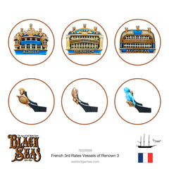 French 3rd Rates Named ships Pack 3