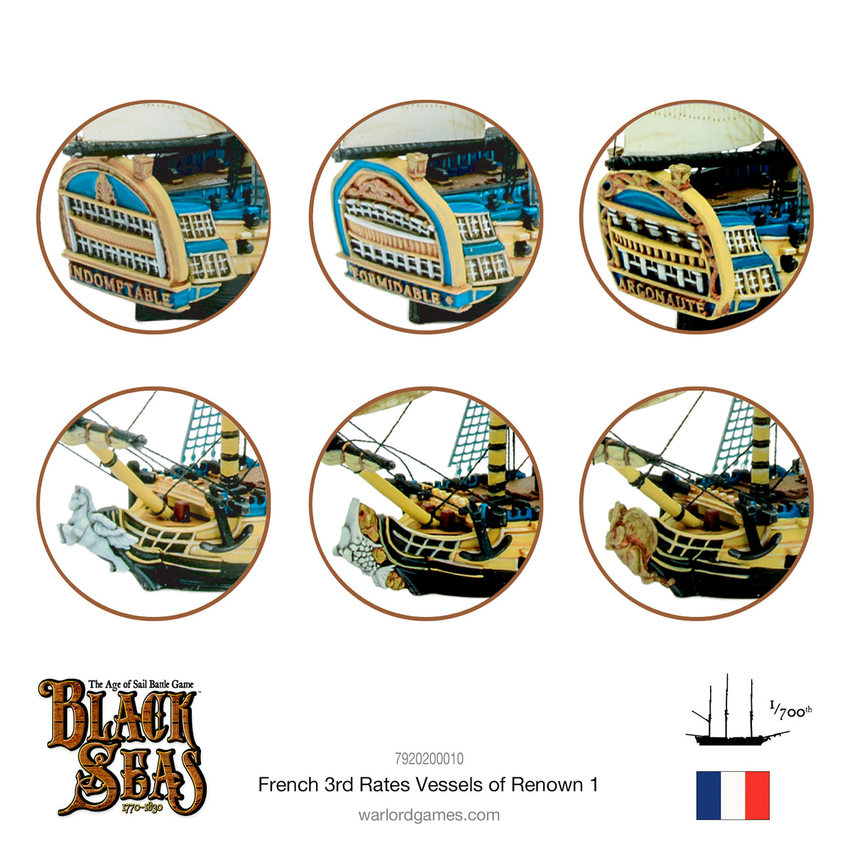 French 3rd Rates Named ships Pack 1
