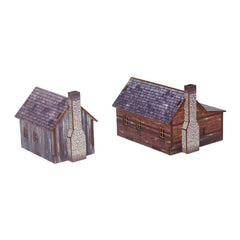 Pre-Painted American Houses (Epic Battles Scale)