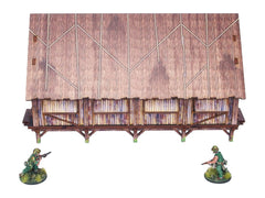 Pre-Painted WW2 Pacific Barracks (1)