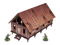 Pre-Painted WW2 Pacific Barracks (1)