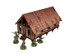 Pre-Painted WW2 Pacific Barracks (1)