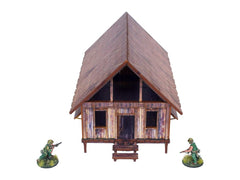 Pre-Painted WW2 Pacific Barracks (1)