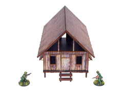 Pre-Painted WW2 Pacific Barracks (1)