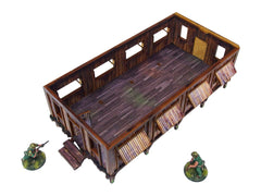 Pre-Painted WW2 Pacific Barracks (1)