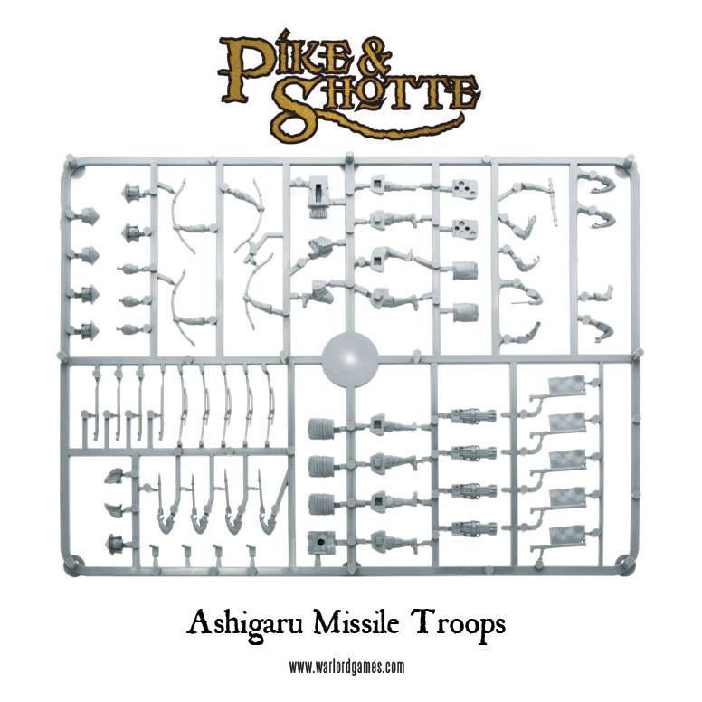 Ashigaru Missile Troops Sprue