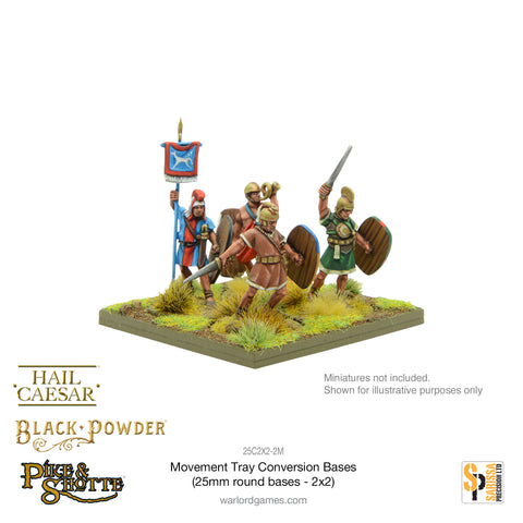 Movement Tray Conversion Bases (25mm round bases - 2x2) Movement Tray Conversion Bases (25mm round bases - 2x2)