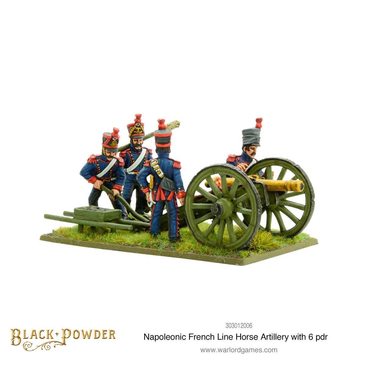 Napoleonic French Line Horse Artillery with 6 pdr