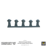 British Armoured Infantry Lancelot Assault Helmet sprue