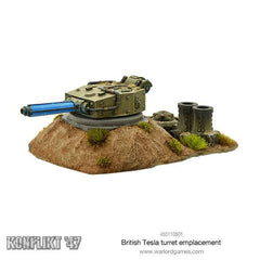 British Tesla turret emplacement
