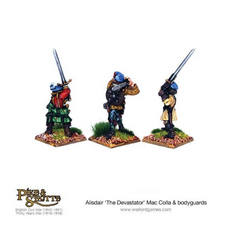 Mac Colla "The Devastator", with bodyguards and Highlander Hero
