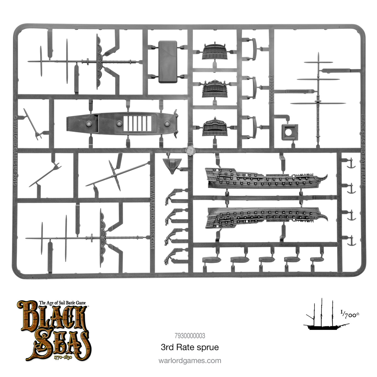 Black Seas 3rd Rate Sprue
