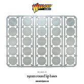 25mm round lip bases sprue