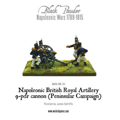 Napoleonic British Royal Artillery 9-pdr cannon (Peninsular Campaign)