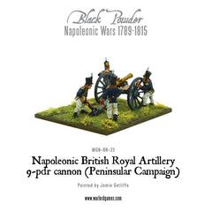 Napoleonic British Royal Artillery 9-pdr cannon (Peninsular Campaign)
