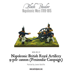 Napoleonic British Royal Artillery 9-pdr cannon (Peninsular Campaign)