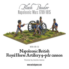 Napoleonic British Royal Horse Artillery 9-pdr cannon