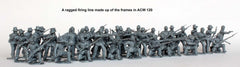 American Civil War Union Infantry in sack coats skirmishing 1861-65