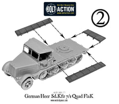 German Heer Sd.Kfz 7/1 quad FlaK