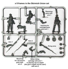 American Civil War Union Infantry in sack coats skirmishing 1861-65