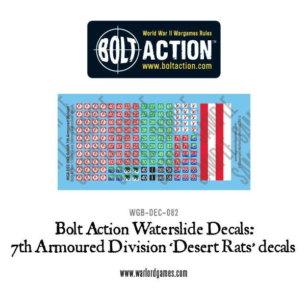 7th Armoured Division 'Desert Rats' decals
