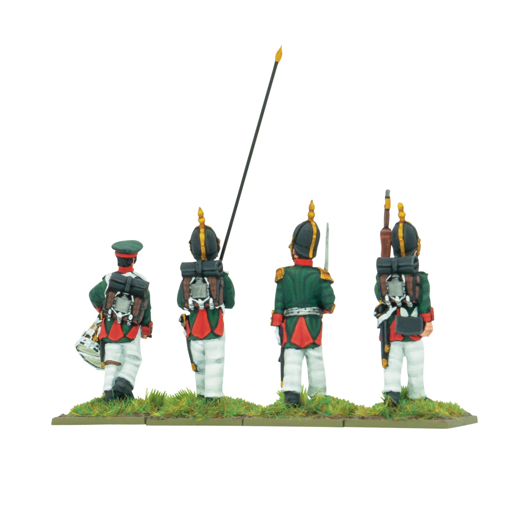 Crimean War Russian infantry in summer dress command