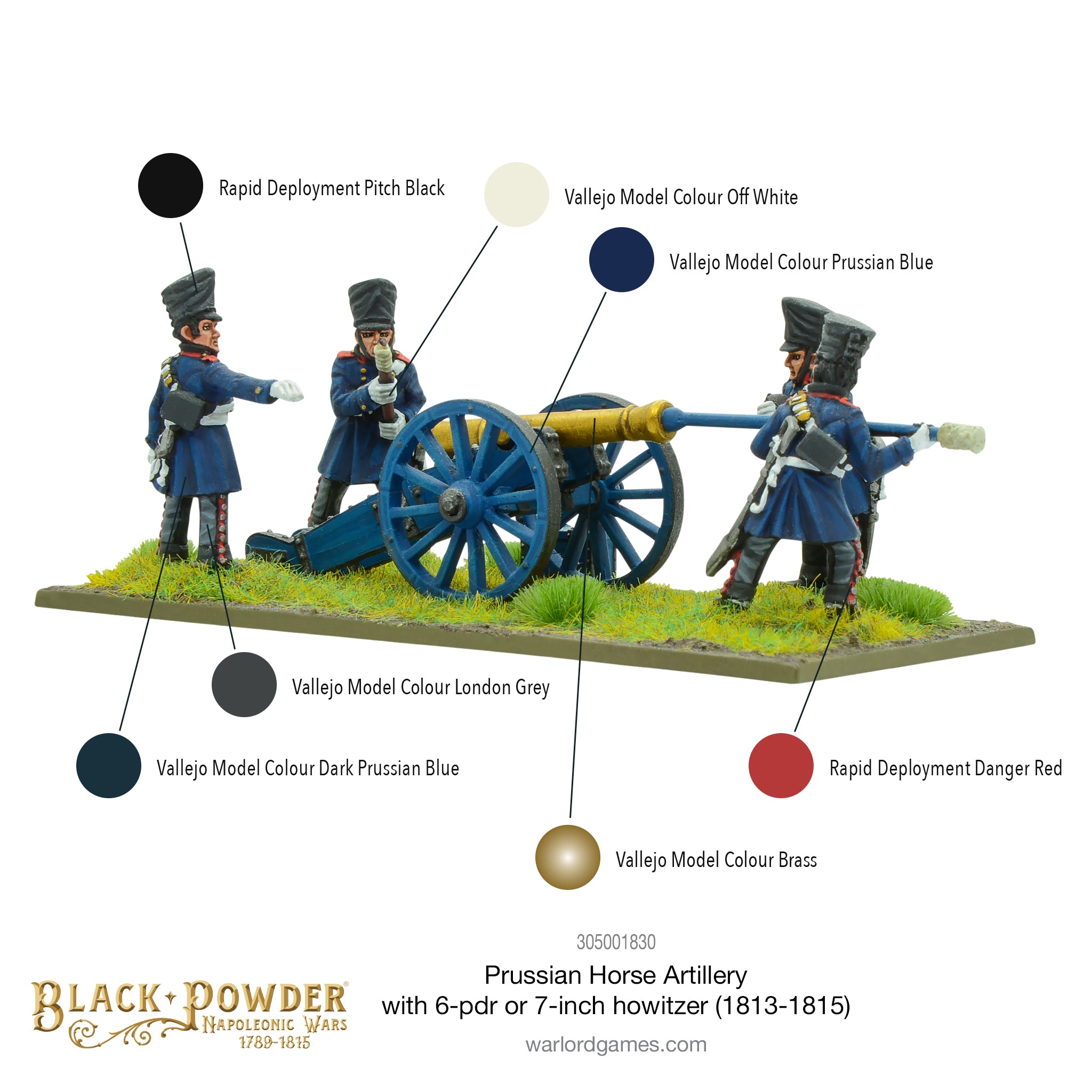 Napoleonic Prussian Horse Artillery with 6-pdr (1813-1815)