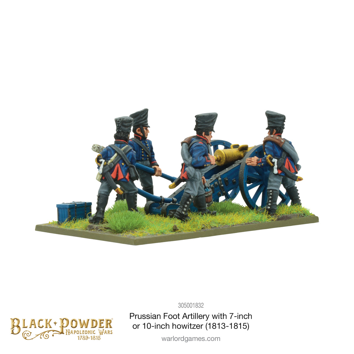 Napoleonic Prussian Foot Artillery with 7 or 10-inch Howitzer (1813-1815)