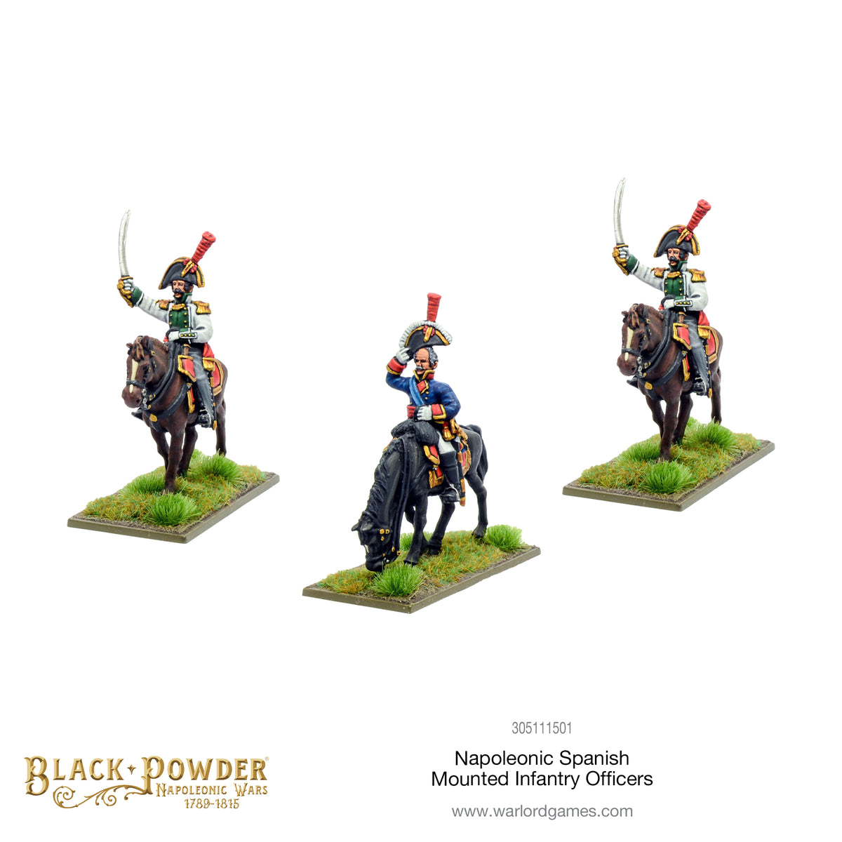 Napoleonic Spanish Mounted Infantry officers