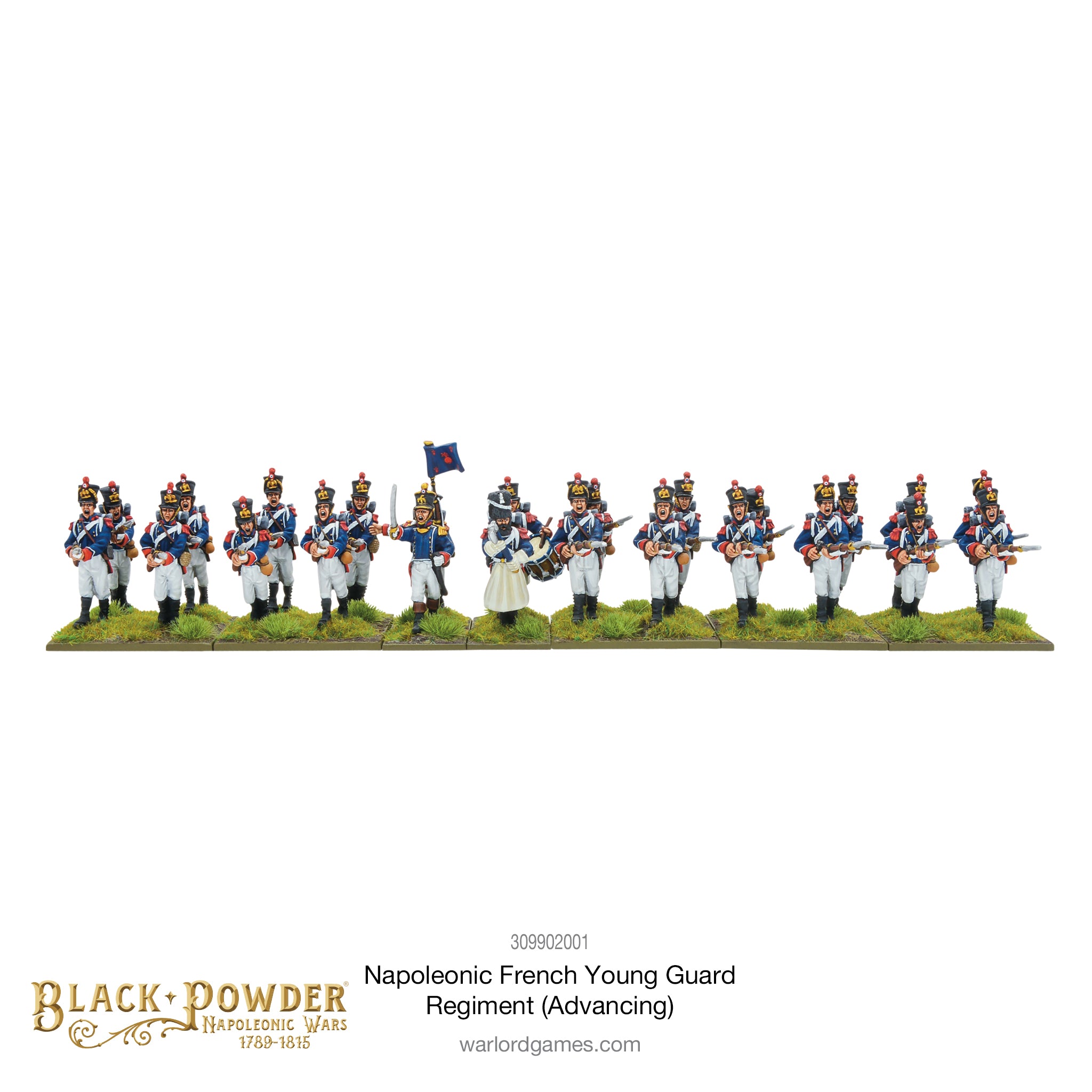 Napoleonic French Young Guard Regiment (Advancing)