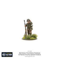 Bolt Action: Third Edition Rulebook with Francis S. Currey Special Miniature