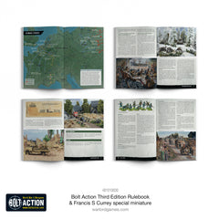 Bolt Action: Third Edition Rulebook with Francis S. Currey Special Miniature