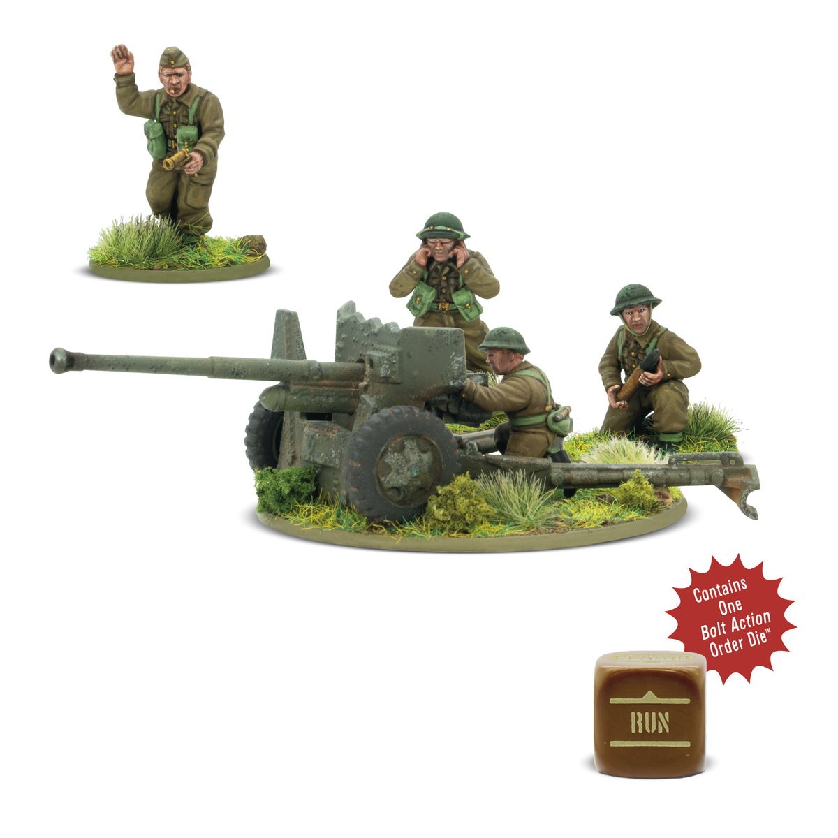 British 6-pounder anti-tank gun (plastic)