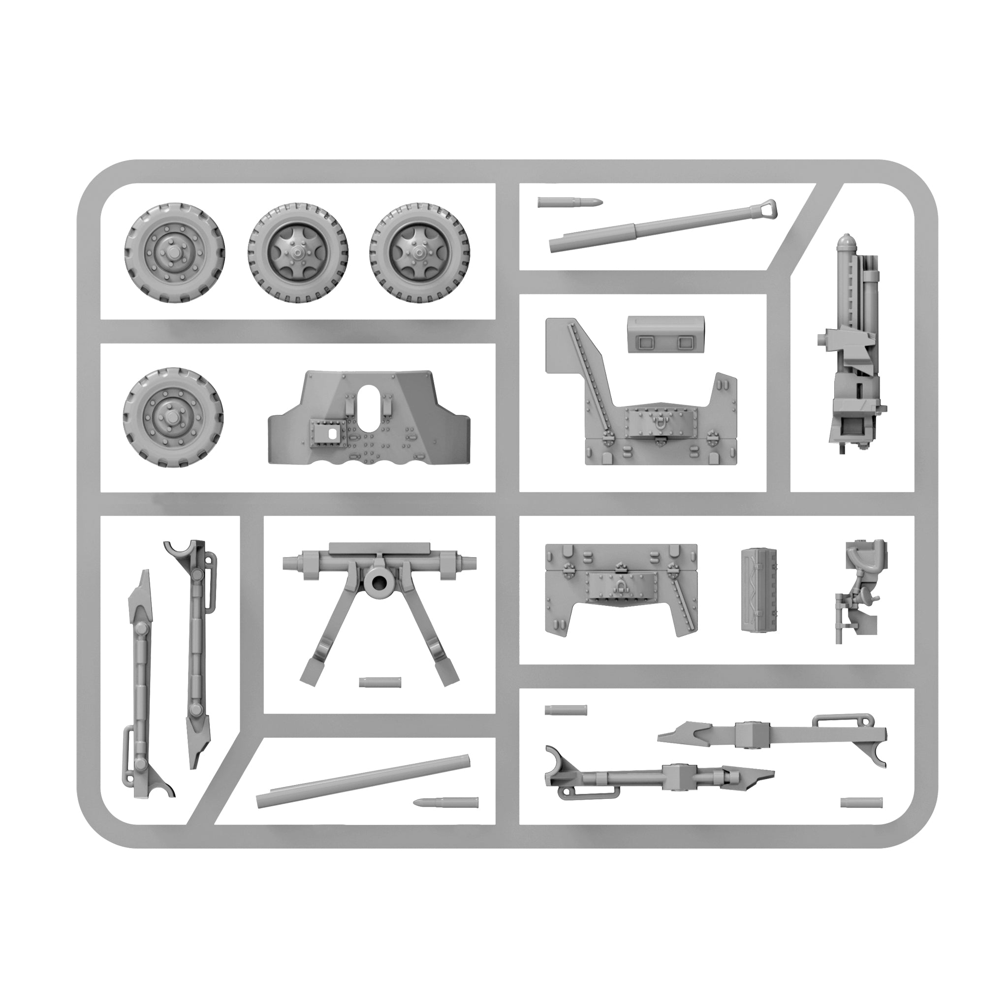 British 6-pounder anti-tank gun (plastic)