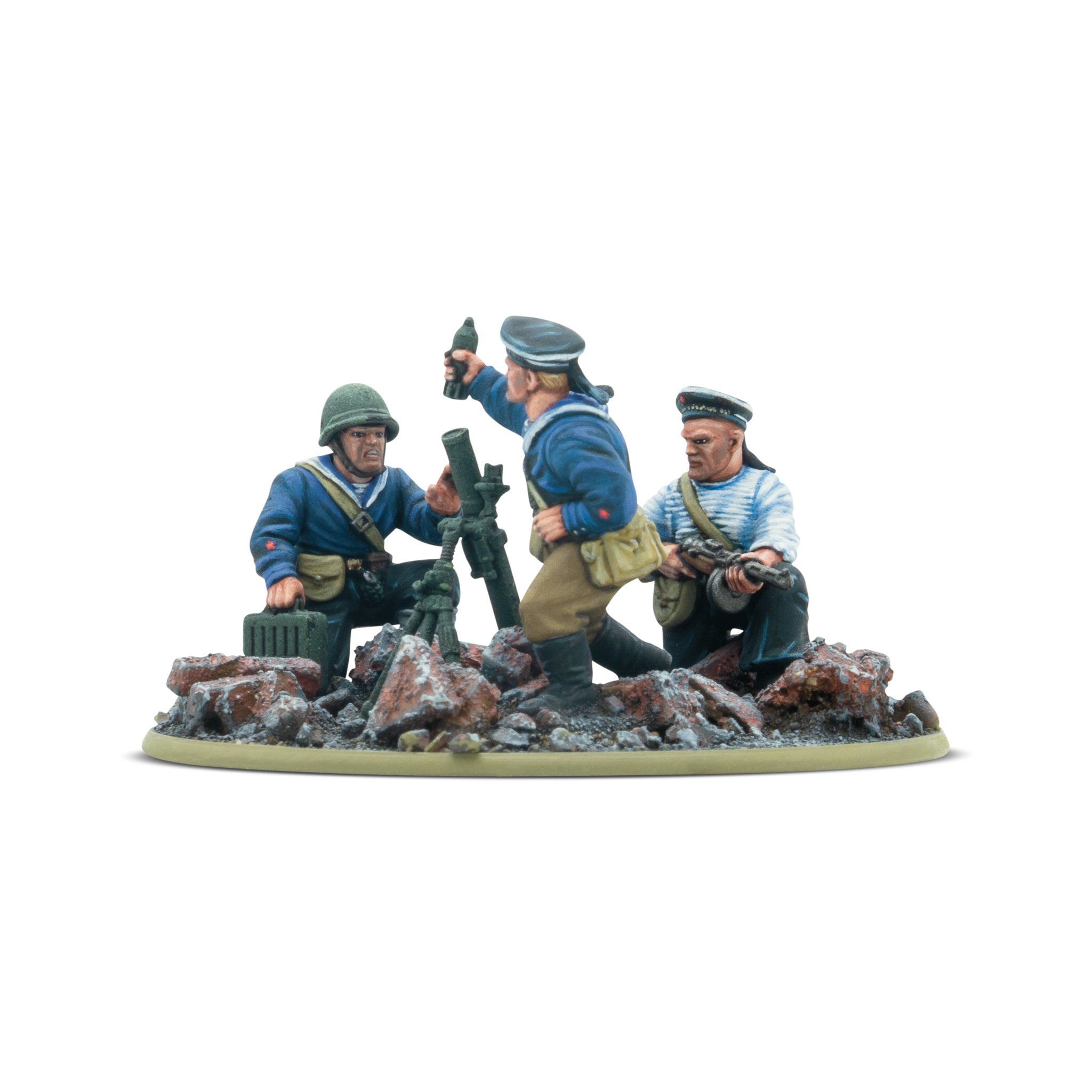 Soviet Naval Brigade Medium Mortar Team
