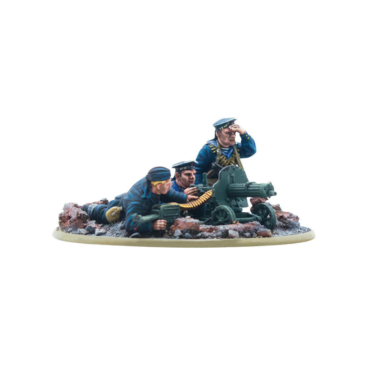 Soviet Naval Brigade medium machine gun team