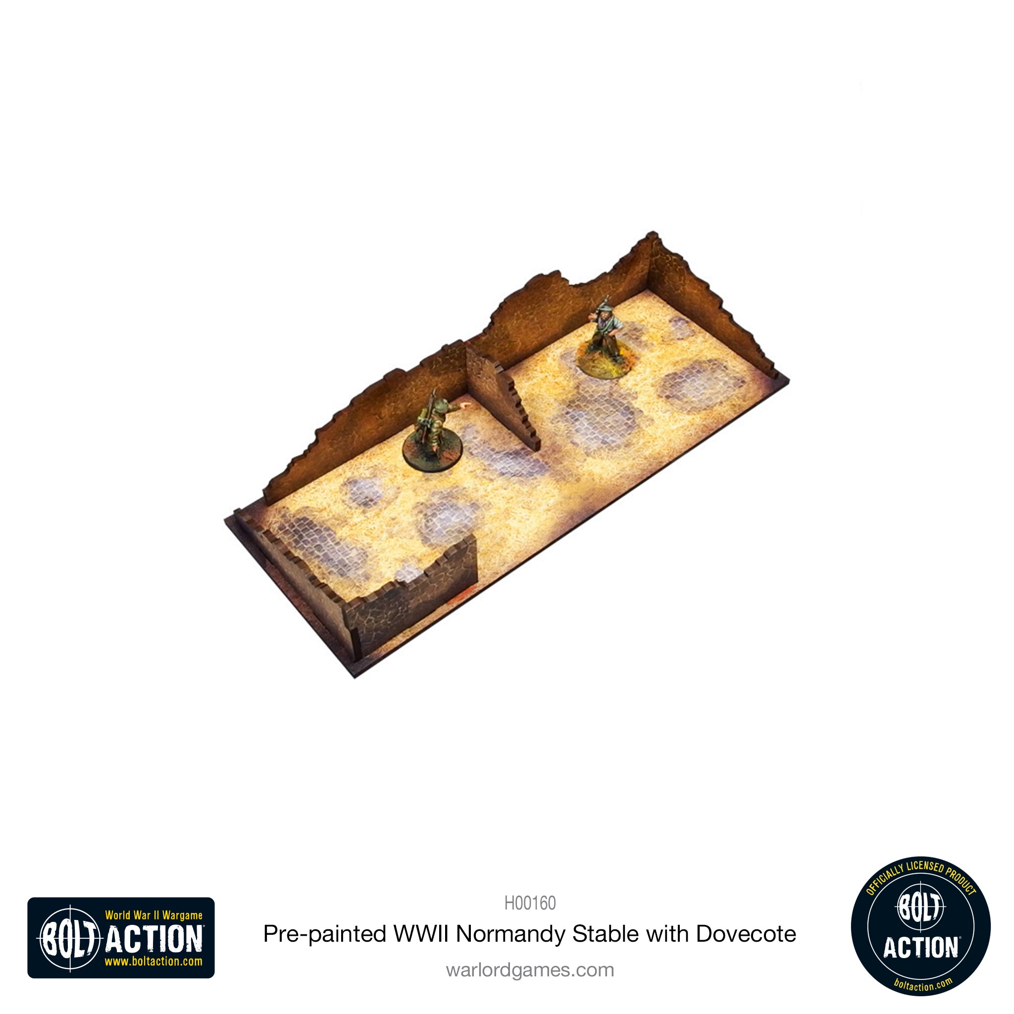Bolt Action: Pre-painted WWII Normandy Stable with Dovecote