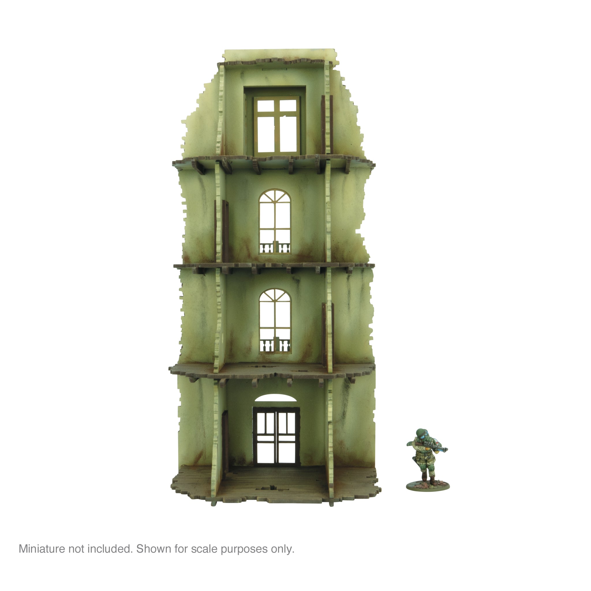 City in Ruins - 4 Storey Building Facade (1)