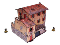 WW2 Italy Large House (1) PREPAINTED [28mm/1:56]