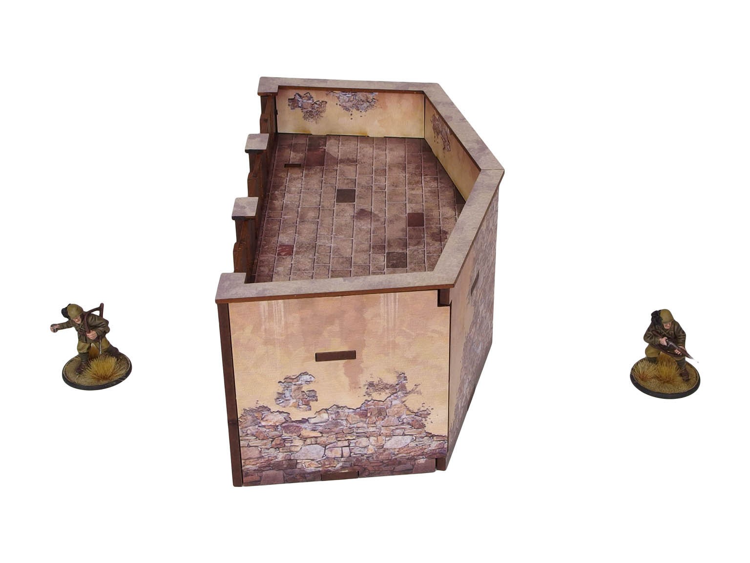 WW2 Italy Terrace (1) PREPAINTED [28mm/1:56]