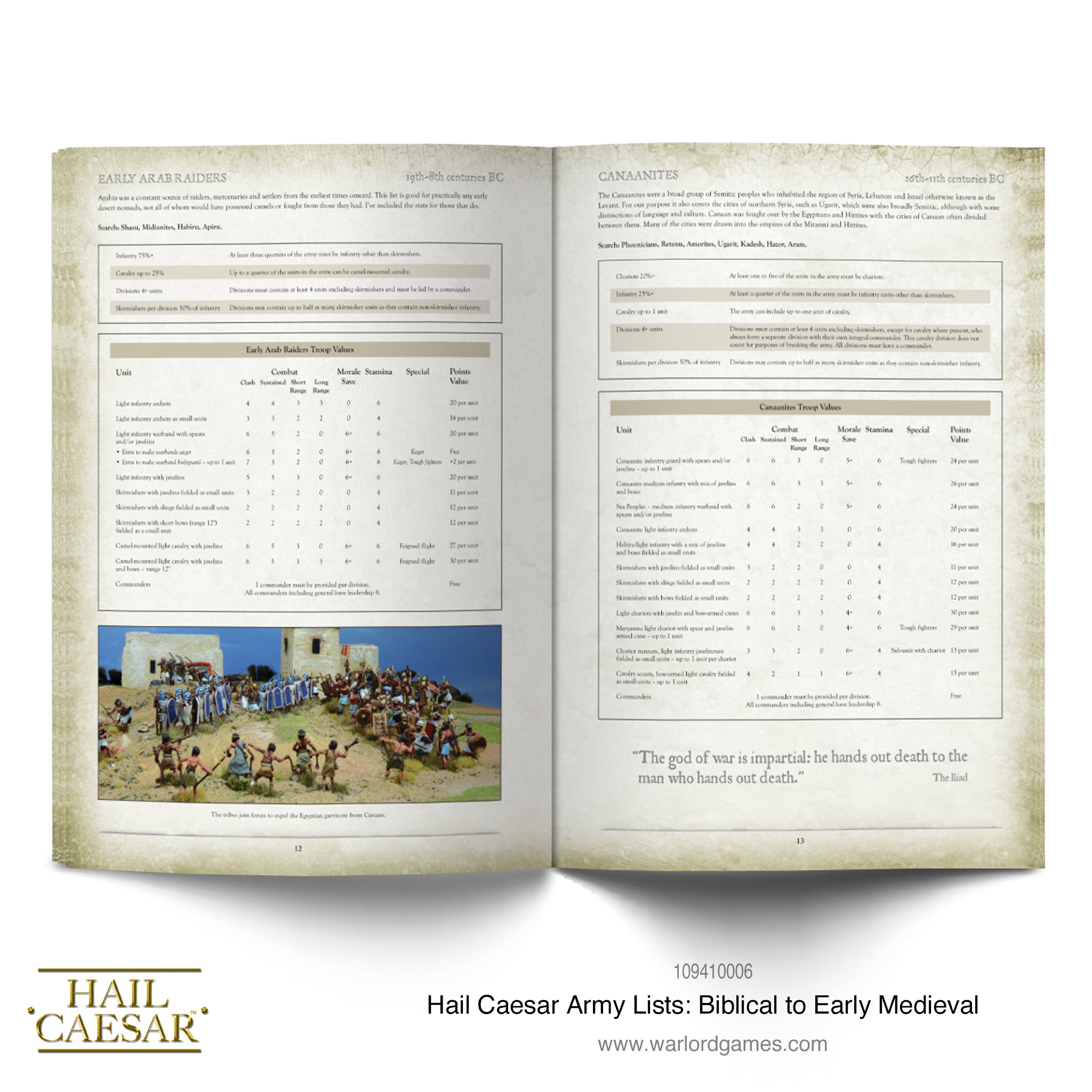 Hail Caesar Army Lists - Bronze Age to Early Medieval supplement