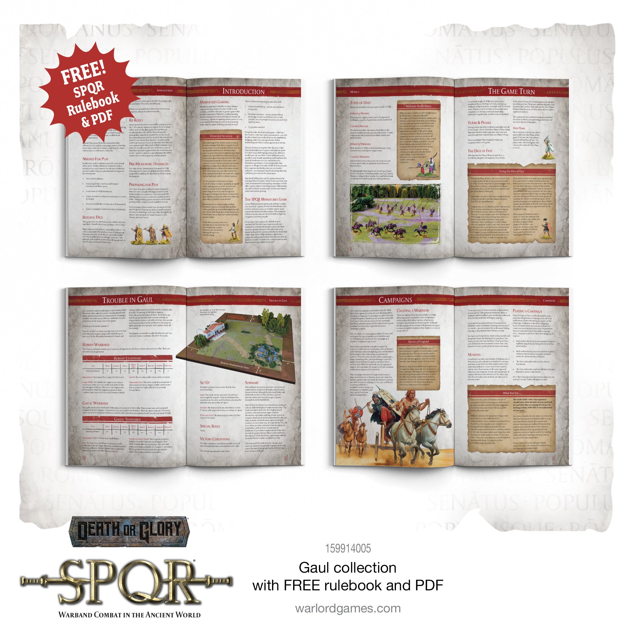 Gaul collection with FREE rulebook and PDF