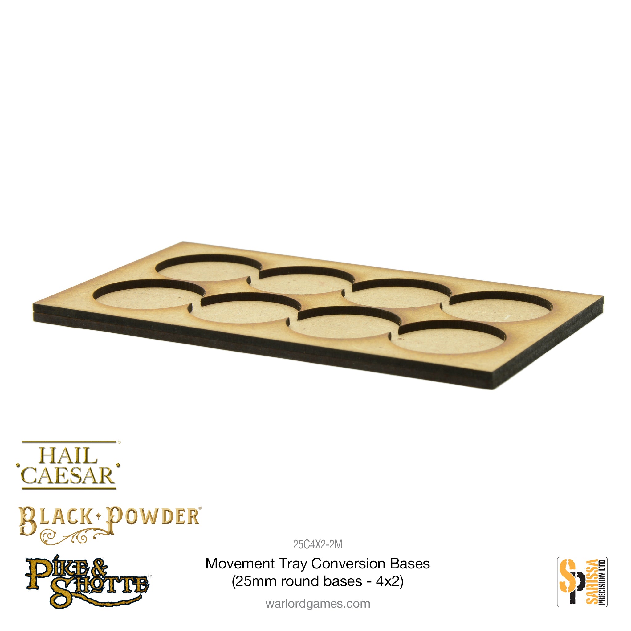Movement Tray Conversion Bases (25mm round bases - 4x2)