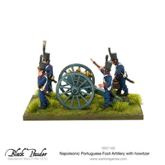 Napoleonic Portuguese Foot Artillery with howitzer