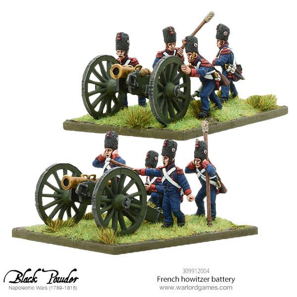 Napoleonic French howitzer battery