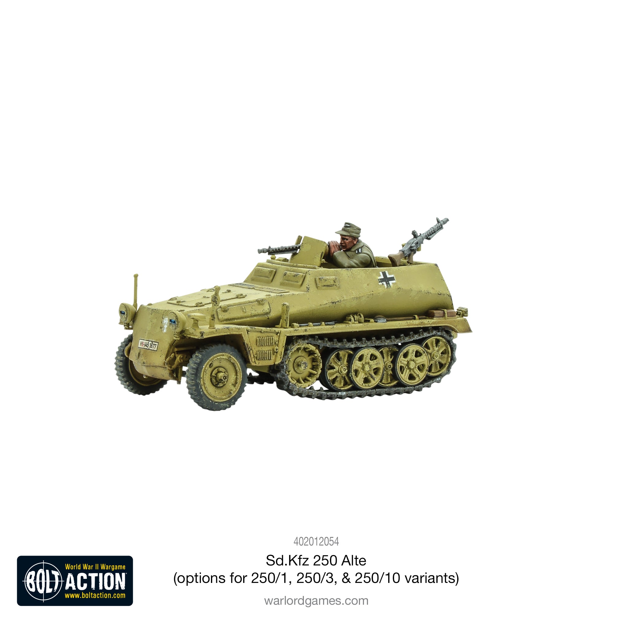 Sd.Kfz 250 (Alte) half-track (options to make 250/1, 250/3 or 250/10 variants)