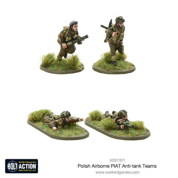 Polish Airborne PIAT anti-tank teams