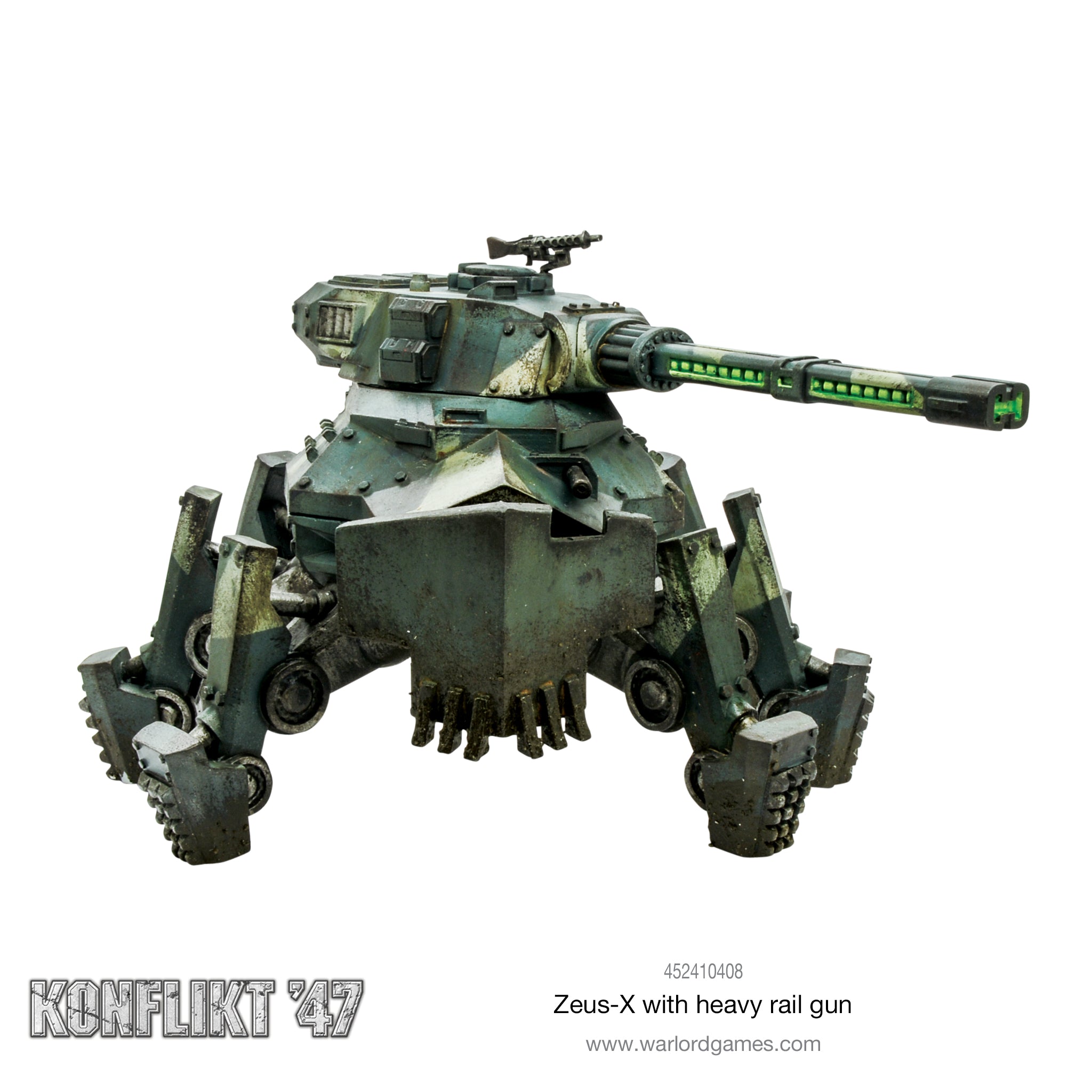 Zeus-X  with heavy rail gun